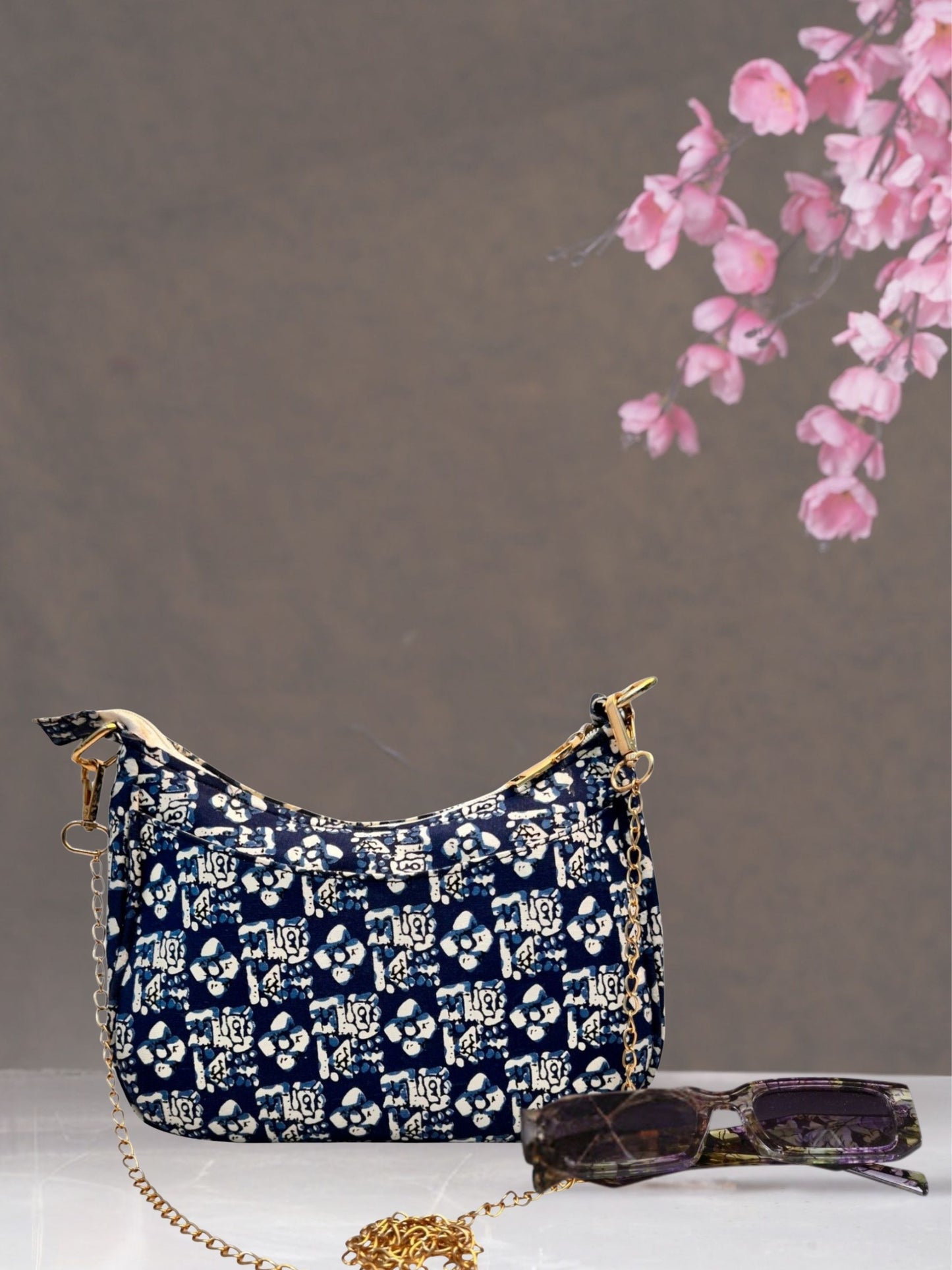 Poorak Women Sling Bag Printed Cotton Bag for Girls & Women