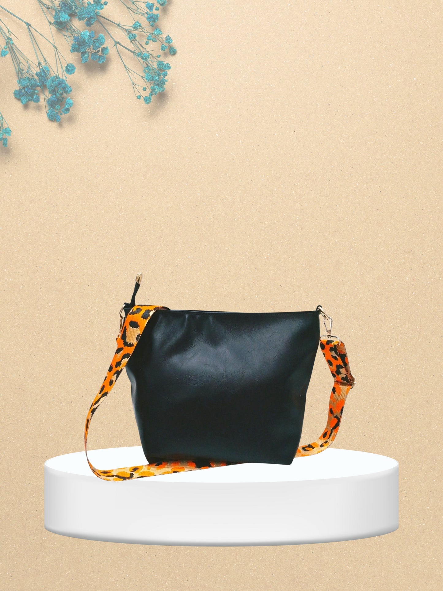 Poorak Women Sling Bag with Detachable Belt for Girls & Women