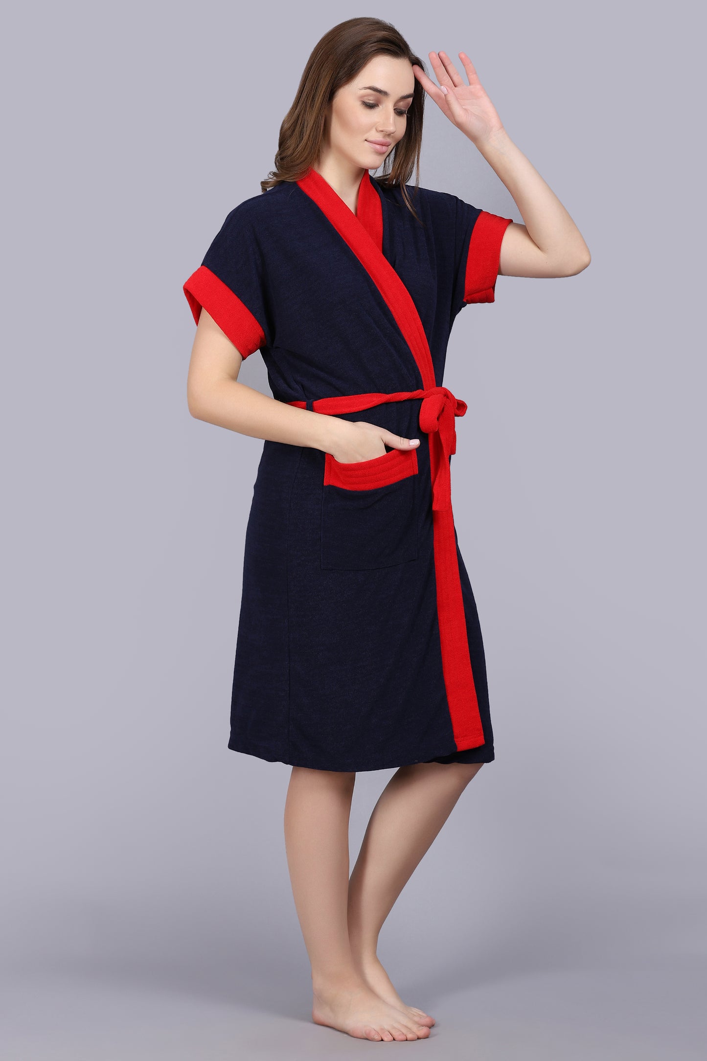Terry Free Size Women Bathrobe