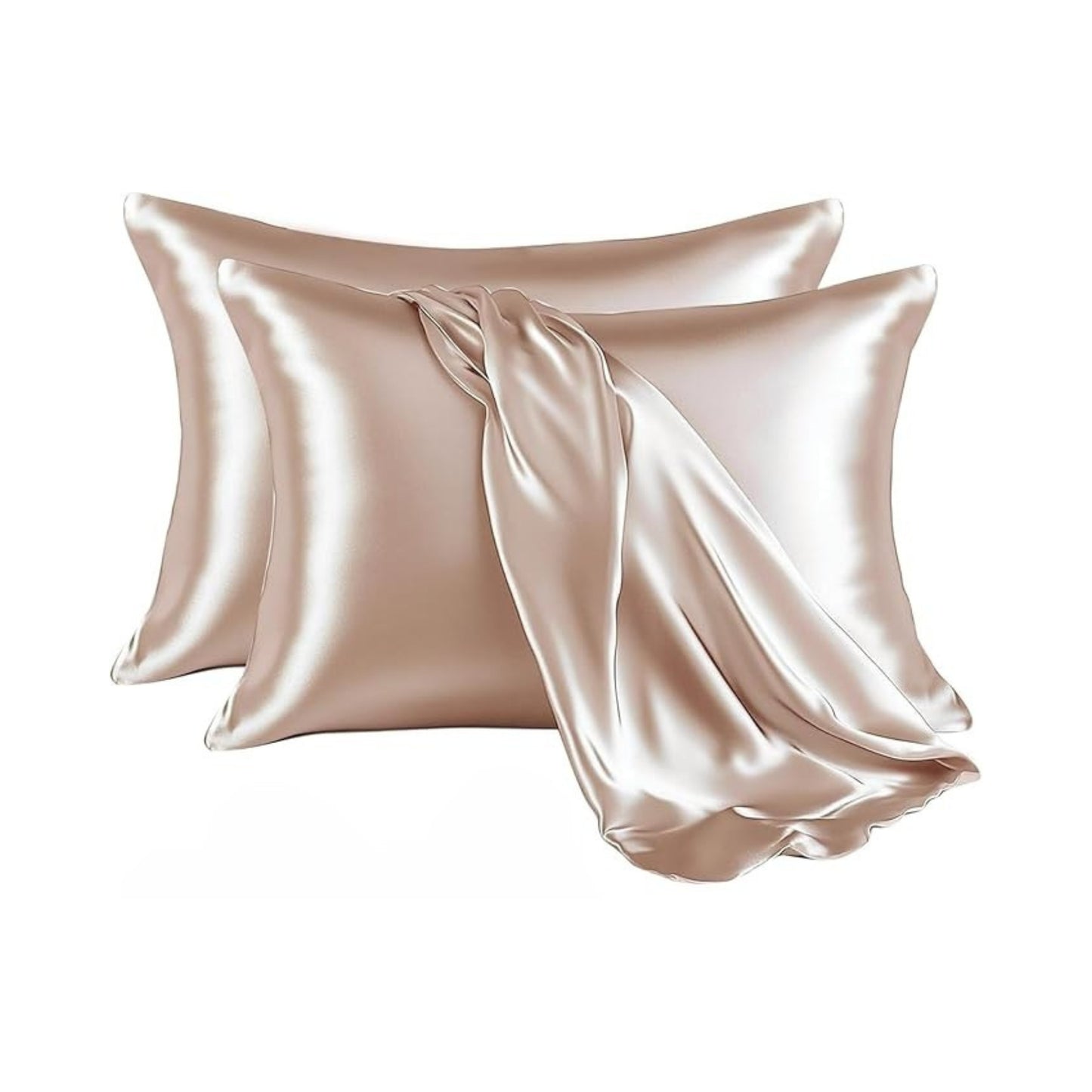 Poorak Elegant Satin Pillowcase – Soft, Shiny, Durable, Skin-Friendly, and Perfect for Bedroom Decor